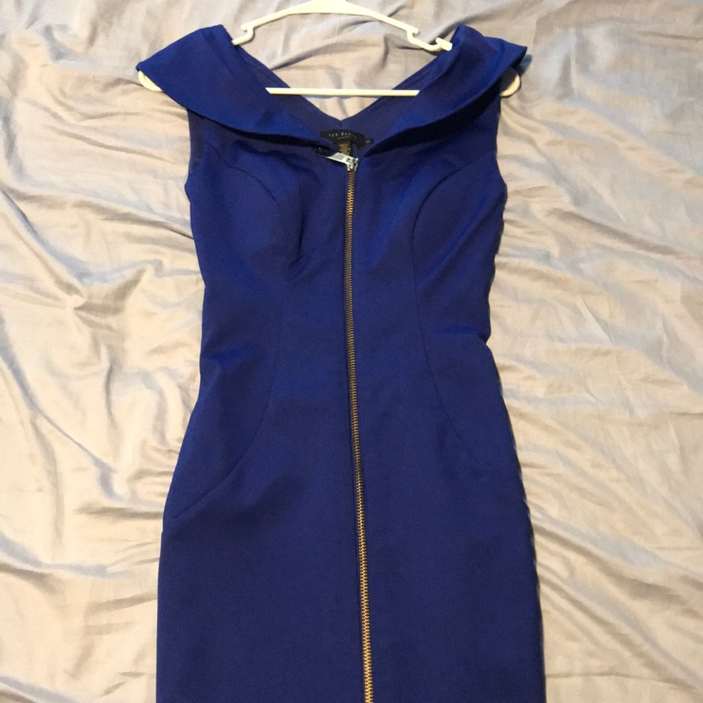 Ted Baker Royal Blue Midi Dress